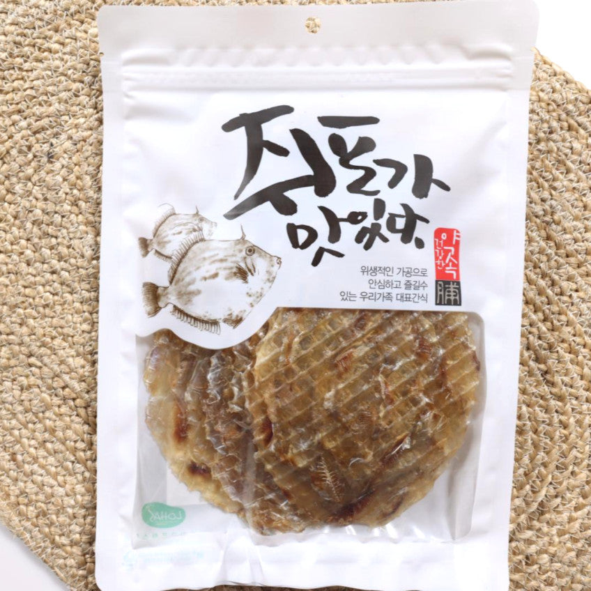 DONGKWANG Seasoned Filefish Jerky 4pcs 쥐포 100g