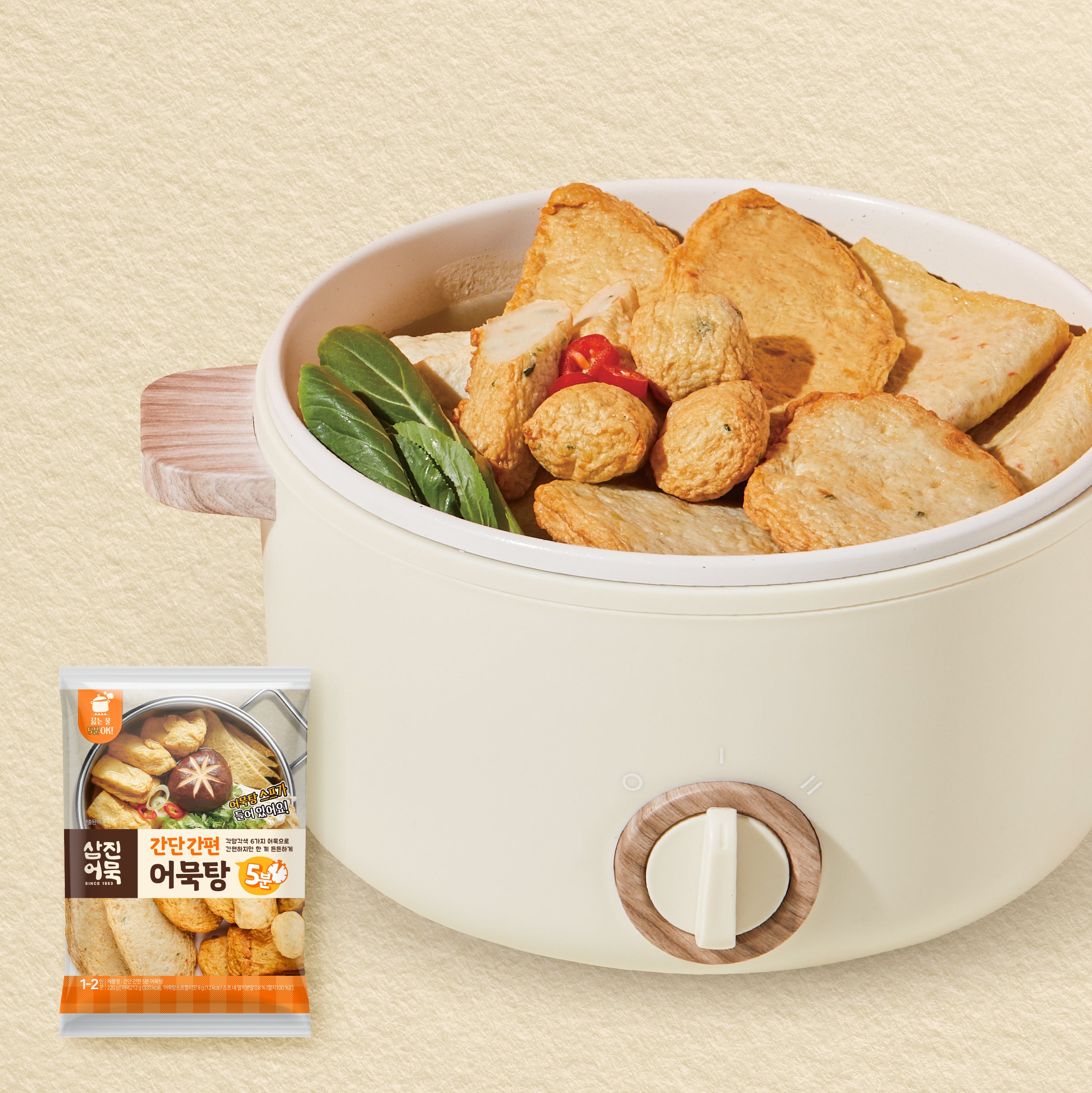 SAMJIN 5 Mins Fish Cake Set 5분 간편 어묵탕 220g