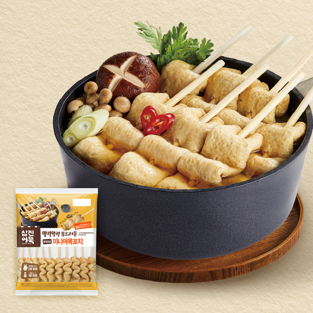 Samjin Mini Fish Cake Skewer 미니 어묵 꼬치 200g