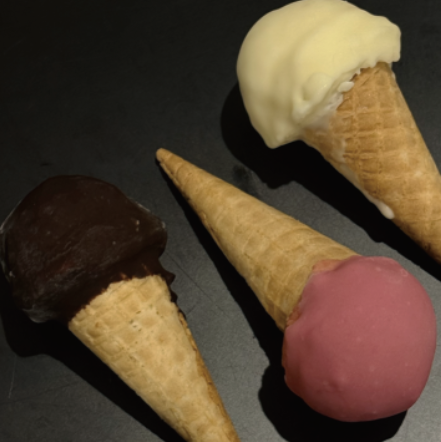MINI POP GELATO ChocoBerryVanilla 8ea