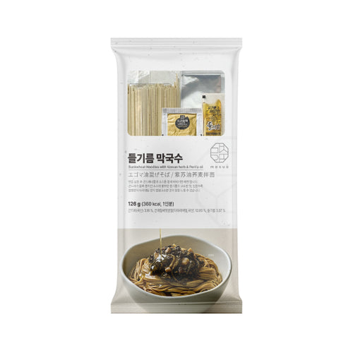 Buckwheat Noodle w/Korean Herb&Perilla Oil 강원도 곤드레 들기름 막국수 1인분